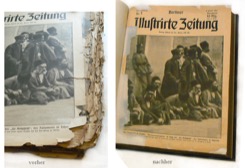 Altes Buch reparieren, Sondershausen