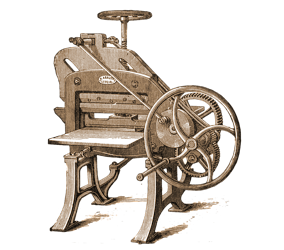 Historische Buchbindepresse